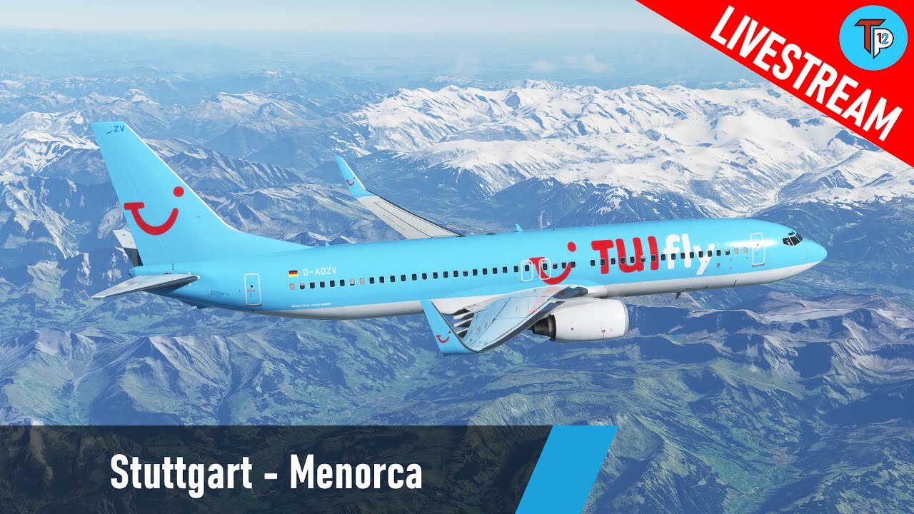 Flight Simulator 2020 | Stuttgart - Menorca (EDDS - LEMH) | Boeing 737-800 | TUIfly | IVAO