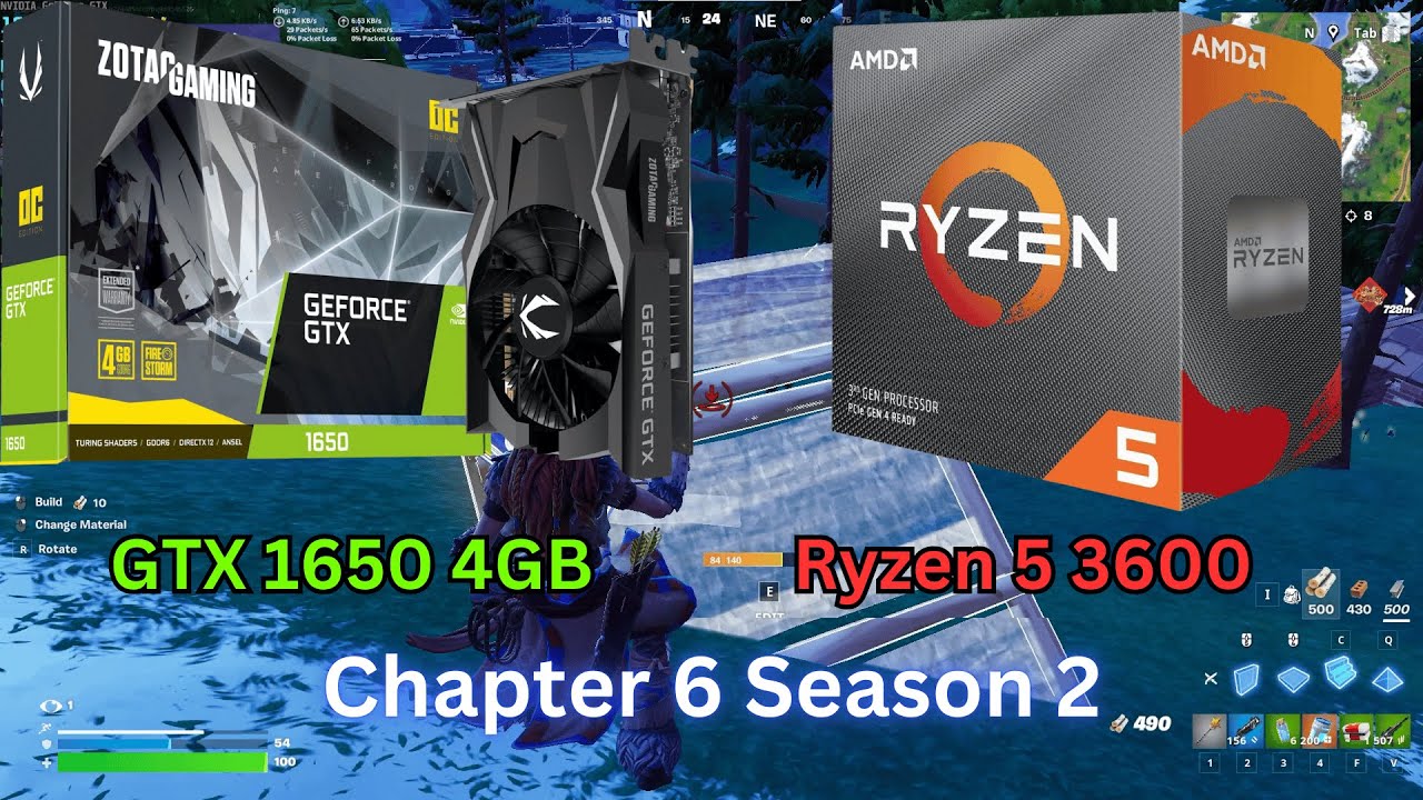 GTX 1650 + Ryzen 5 3600 | Fortnite Chapter 6 Season 2 | Performance Mode