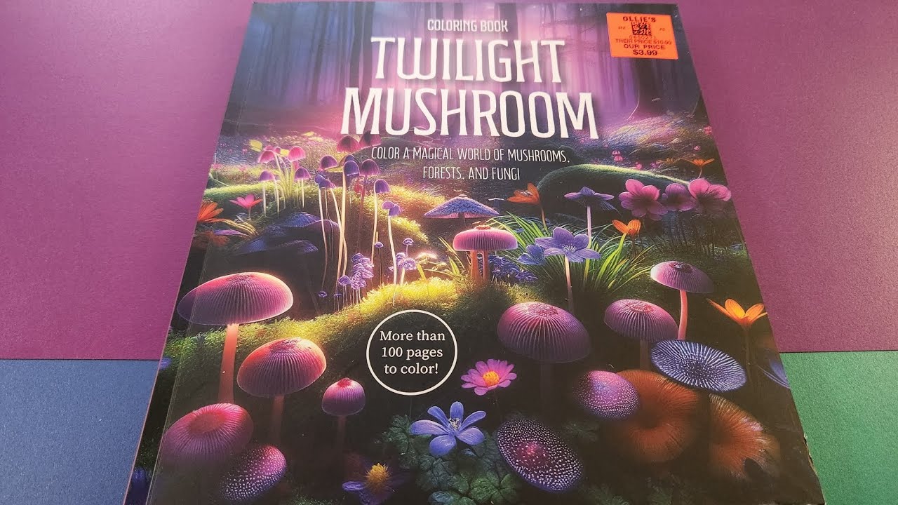 #flipthroughfriday 1/02 Hosted by Gwen @GwenTheTrashWitch, Twilight Mushroom Coloringbook