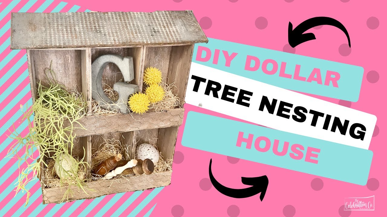 Learn How to Make a Gorgeous Dollar Tree Chicken Nesting Coop