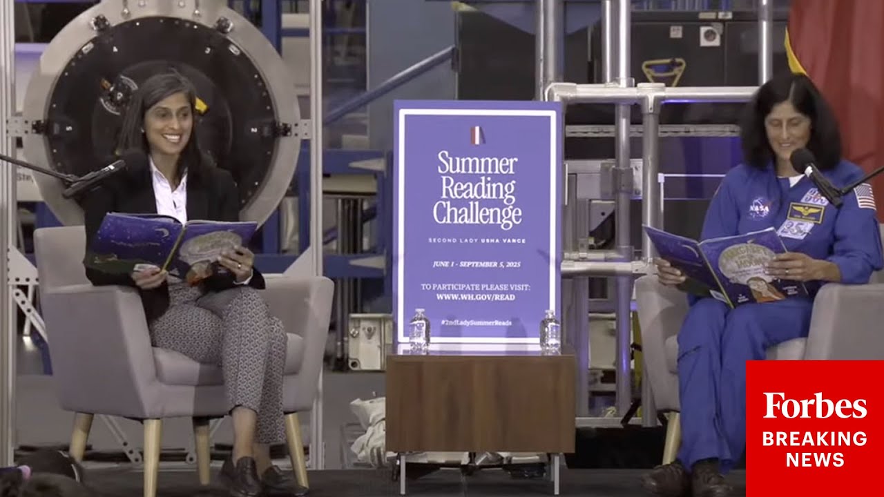 JUST IN: Second Lady Usha Vance And Astronaut Suni Williams Hold NASA Summer Reading Event