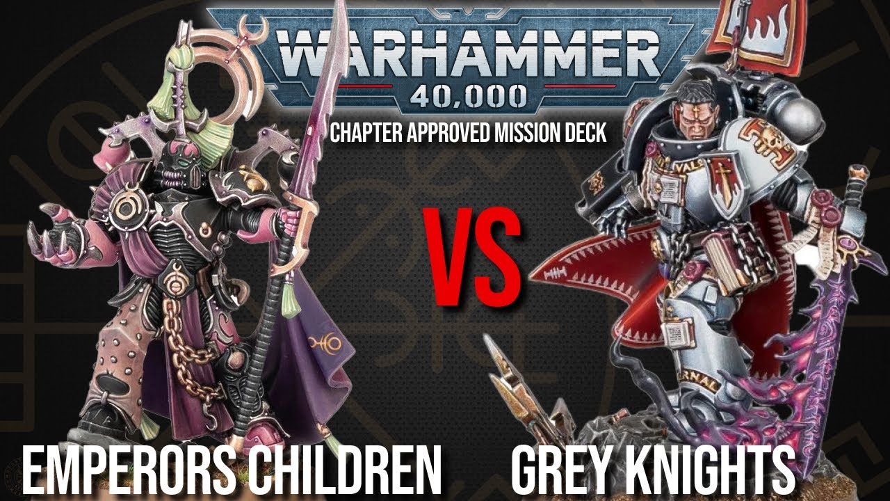 Emperors Children Vs Grey Knights - Warhammer 40k 10th Edition