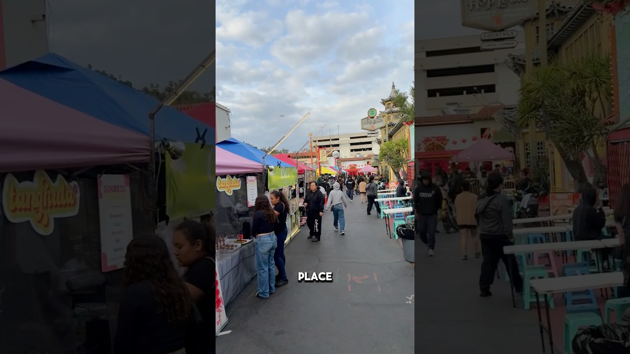 Asian street food night market in downtown Los Angeles Chinatown is amazing! #lafoodies #chinatownla