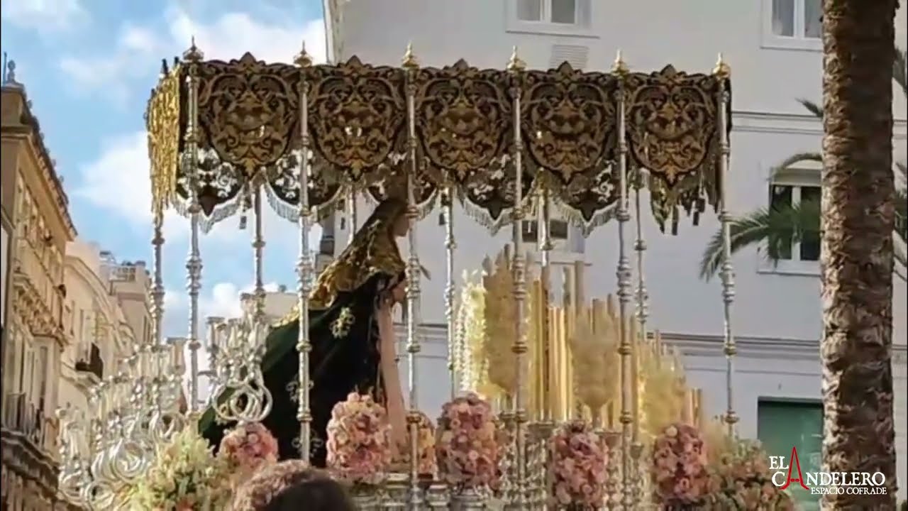 [4K] VIRGEN DE LA ESPERANZA CIGARRERAS POR PLOCIA | SEMANA SANTA 2025 CÁDIZ | BM MUNICIPAL BOLLULLOS