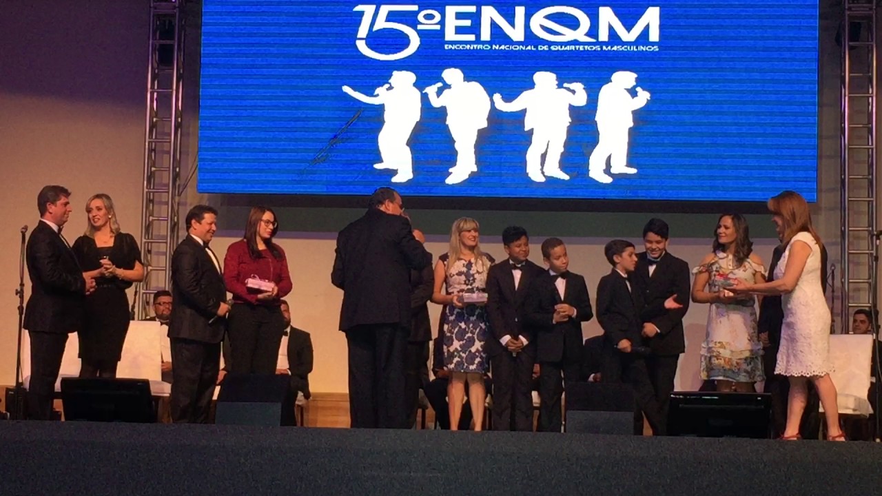 QUARTETO GILEADE sendo homenageado no 15º ENQM