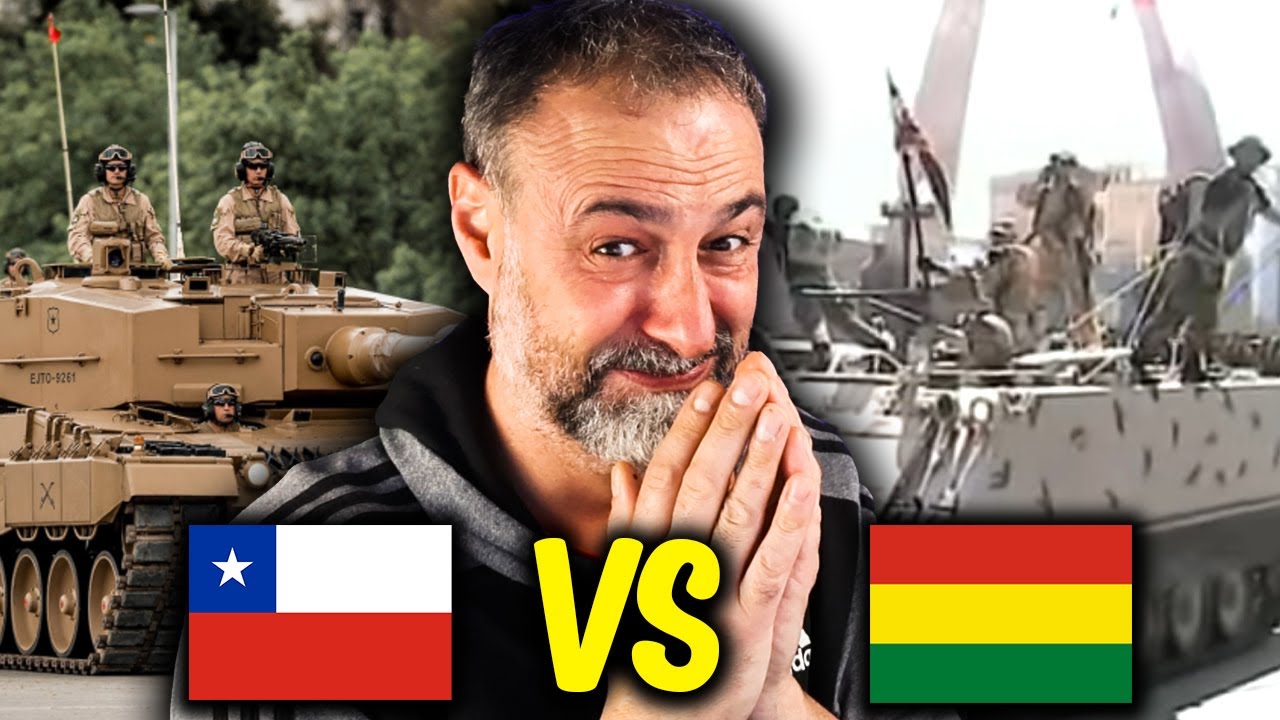 👉¡CHILE vs BOLIVIA! PASO de TANQUES en SUS PARADAS MILITARES