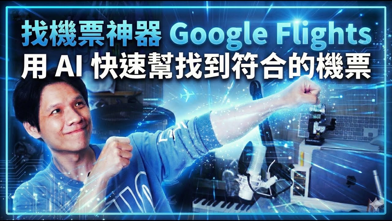用 Google Flights + AI 搶到最便宜機票！2026 出國訂機票就用這招✈️