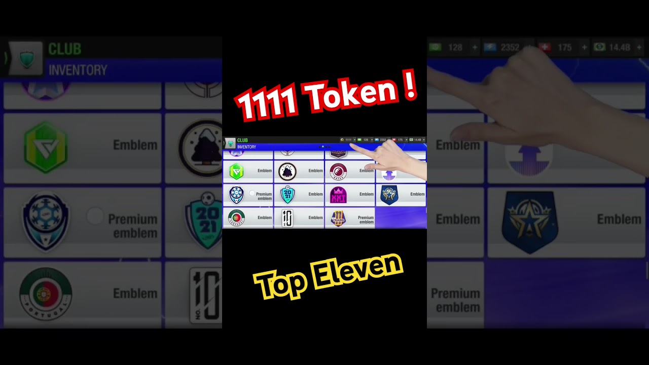 1111 Free Tokens  in Top Eleven 2024