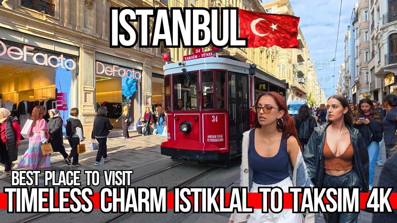 🇹🇷 Istanbul’s Timeless Charm 4K 2025 | Istiklal Street Walking Tour | Real Life & Local Vibes