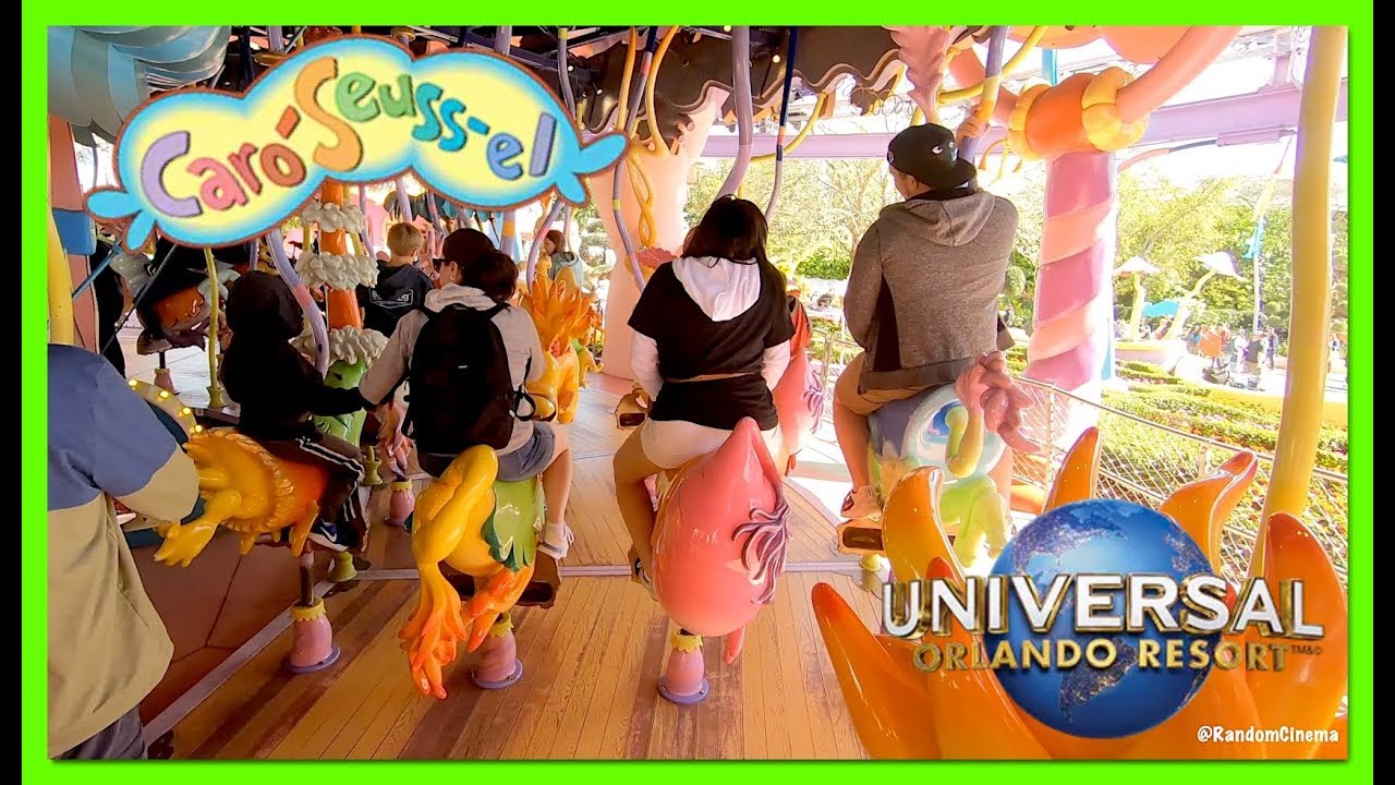 [4K] CAROUSEL POV RIDE! Universal Studios Orlando Island of Adventure Caro-Seuss-el