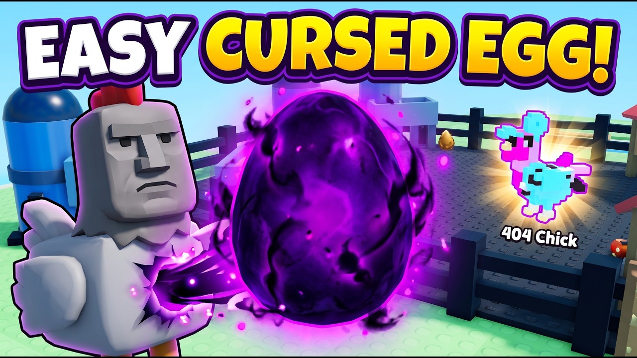 How to Farm Cursed Eggs FAST in Grow a Chicken Fighter Roblox
