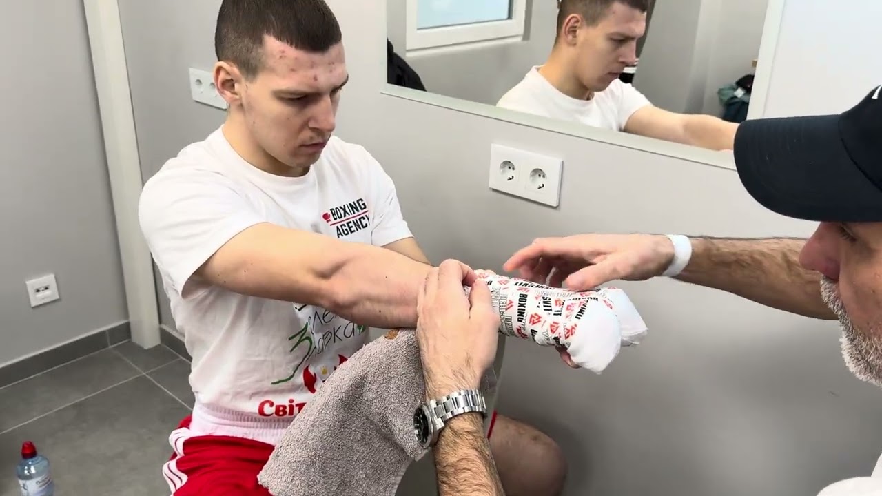 Как бинтовать руки. Тапировка перед боем #boxing #бокс #городничев 