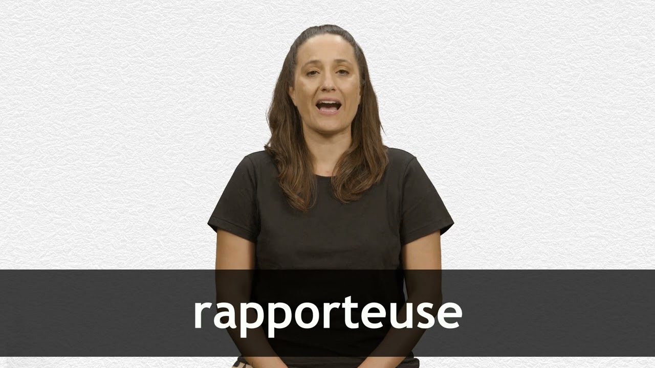 How to pronounce RAPPORTEUSE in French