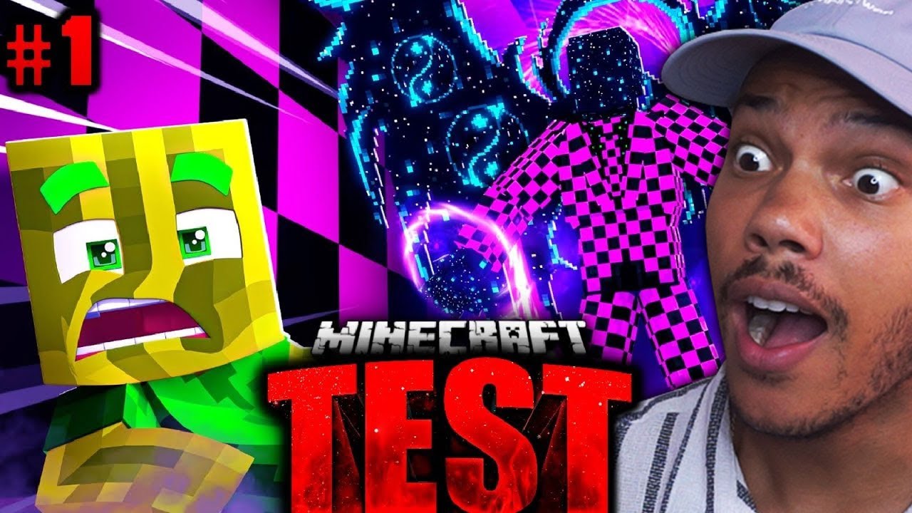 I REACT to MINECRAFT TEST #01 by CHAOSFLO44 (Episode 01)