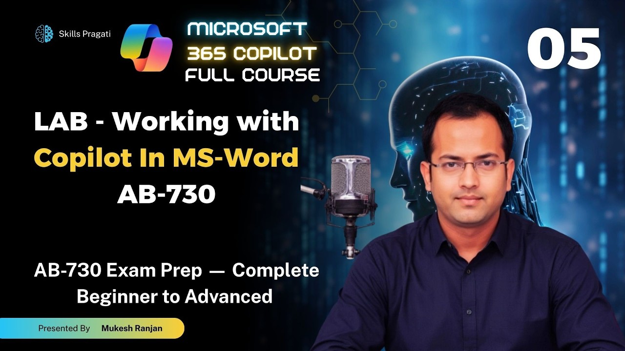 LAB - Working with Copilot In MS Word (AB-730 Preparatory Course)