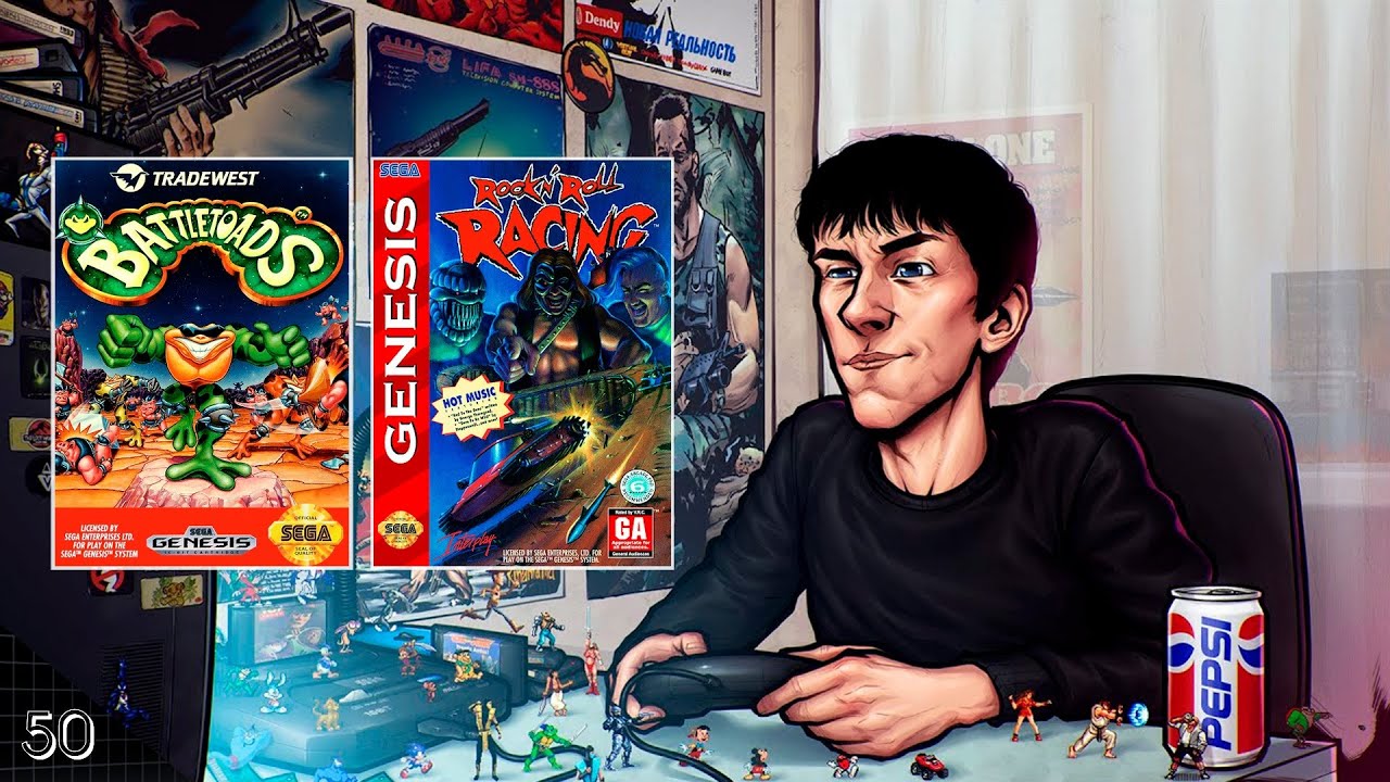 Сега Мега Гаунтлет #50: Battletoads, Rock 'n Roll Racing