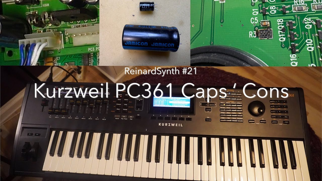 ReinardSynth #21 Kurzweil PC361: El Cheapo Caps and bad connectors