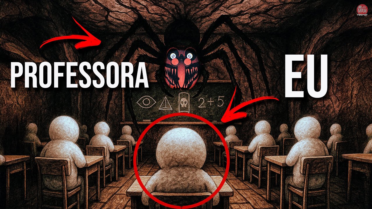TERROR ONDE TEMOS QUE COLAR NA PROVA MAS A PROFESSORA &Eacute; UMA ARANHA GIGANTE... | Eyes On The Exam