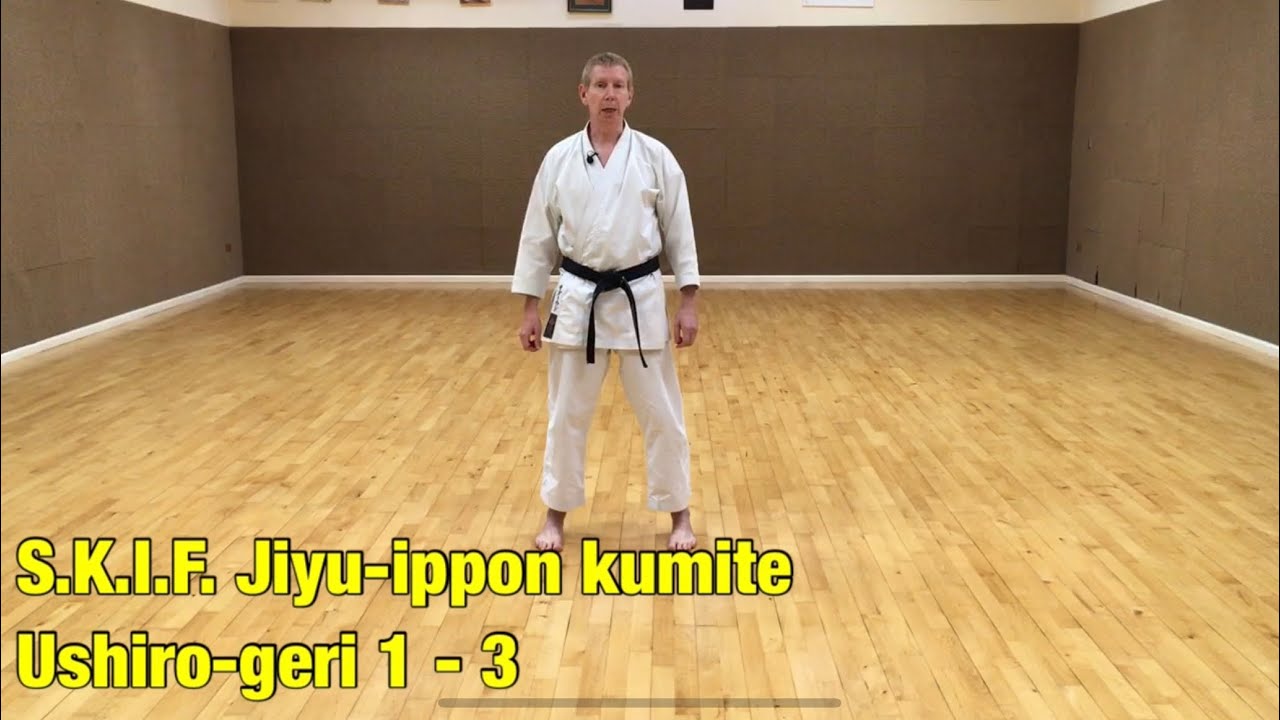 SKIF Jiyu-ippon kumite: Ushiro-geri 1-3