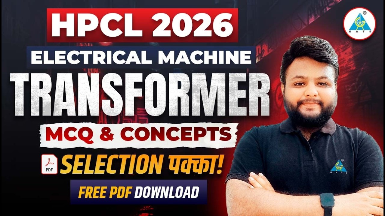 🔥 HPCL 2026 Electrical Machine | Transformer MCQs + Concepts | Selection Pakka!