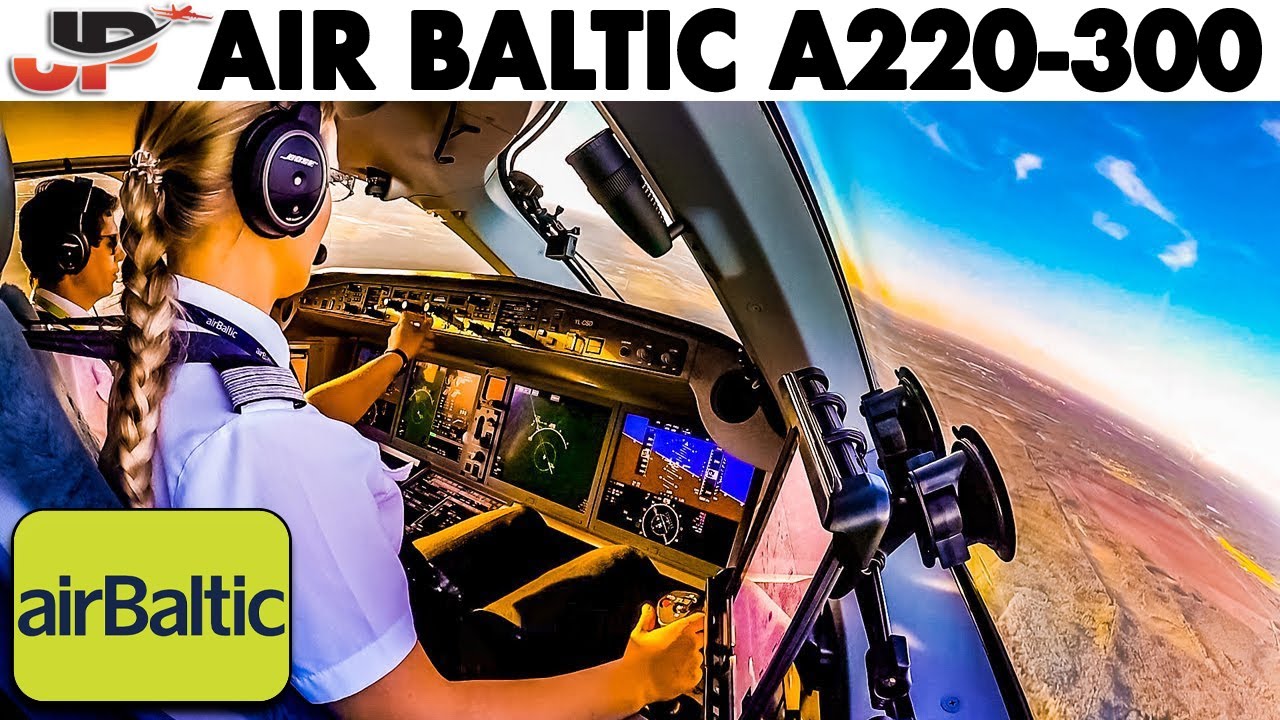 Liina Pilots AIRBUS A220 Iceland to Riga + her pilot story