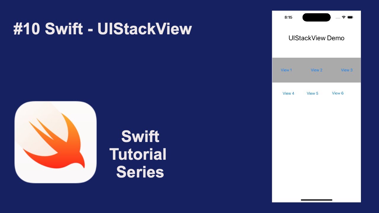 UIStackView  | Swift Programming Tutorial | Absolute Beginner