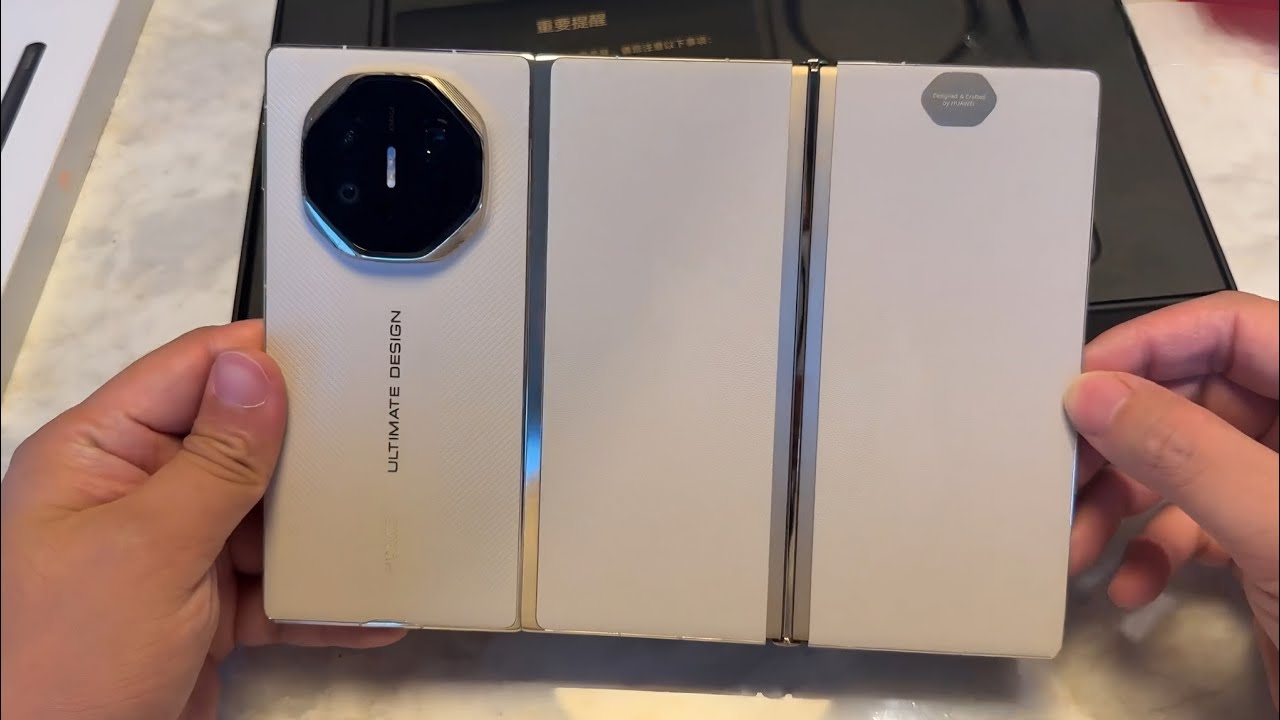 Huawei Mate XTs Ultimate Design Triple Fold White Unboxing & Detailed Review 