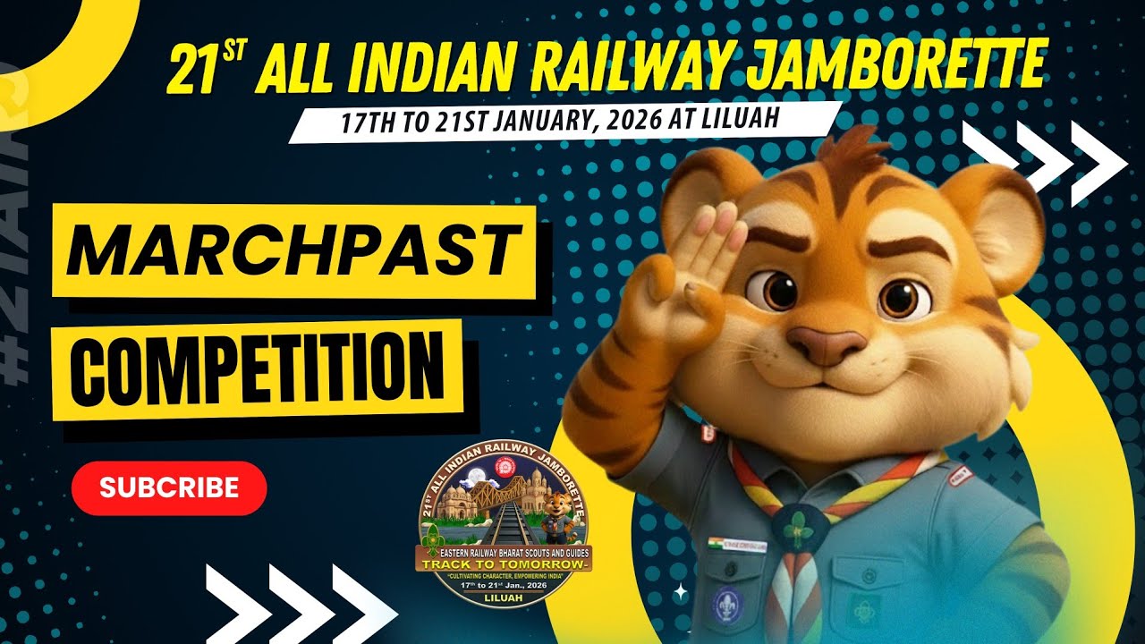 March Past (Standard Judging) 21st ALL INDIA RAILWAY JAMBORETTE