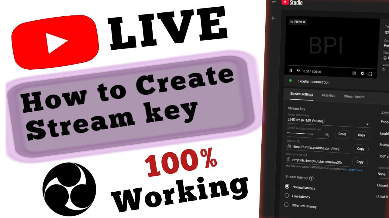 How to Create YouTube Stream Key 2025| Live Stream Key Kaise Banaye (New Update)Mobile & PC Tutorial