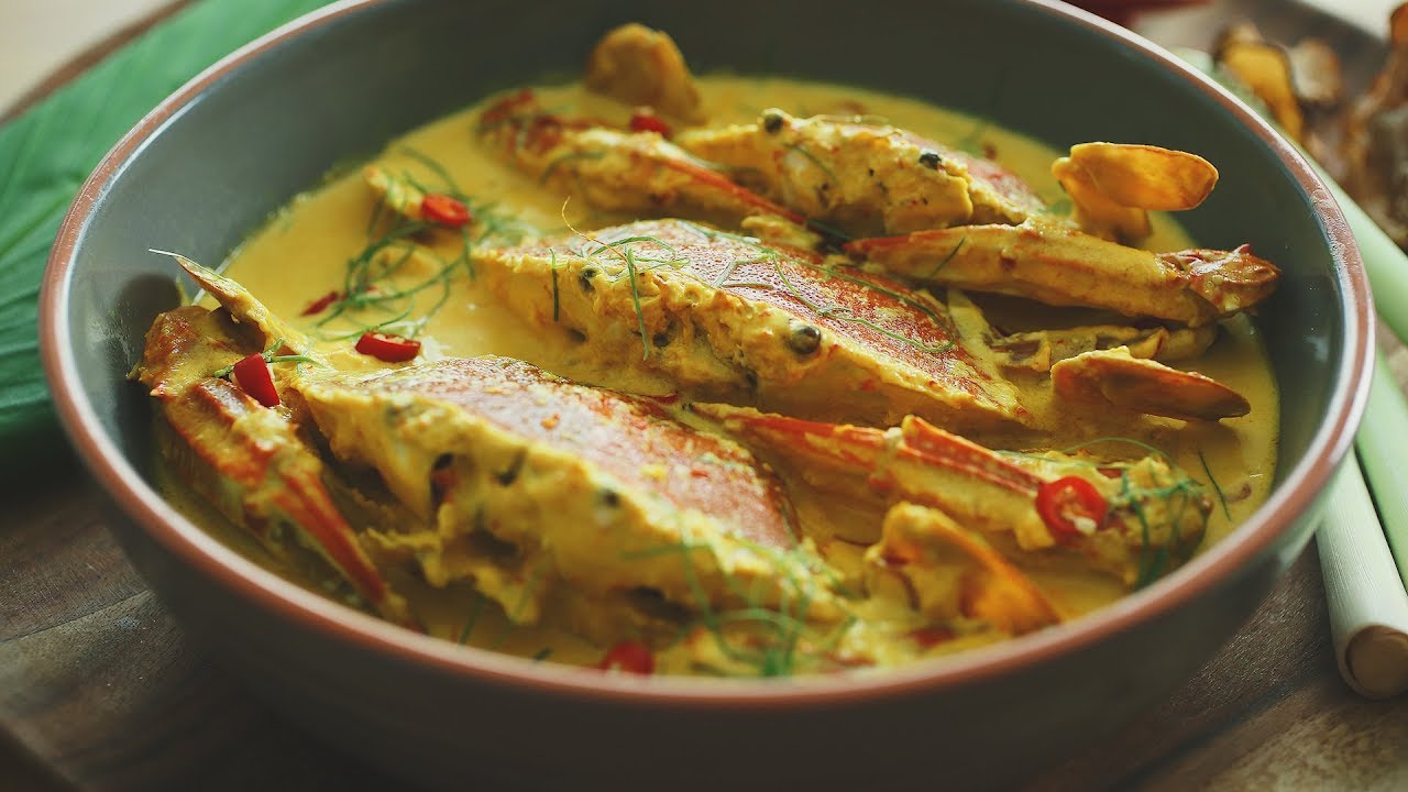 Crab in spicy coconut gravy (Ketam masak cili padi) - 香辣椰奶花蟹