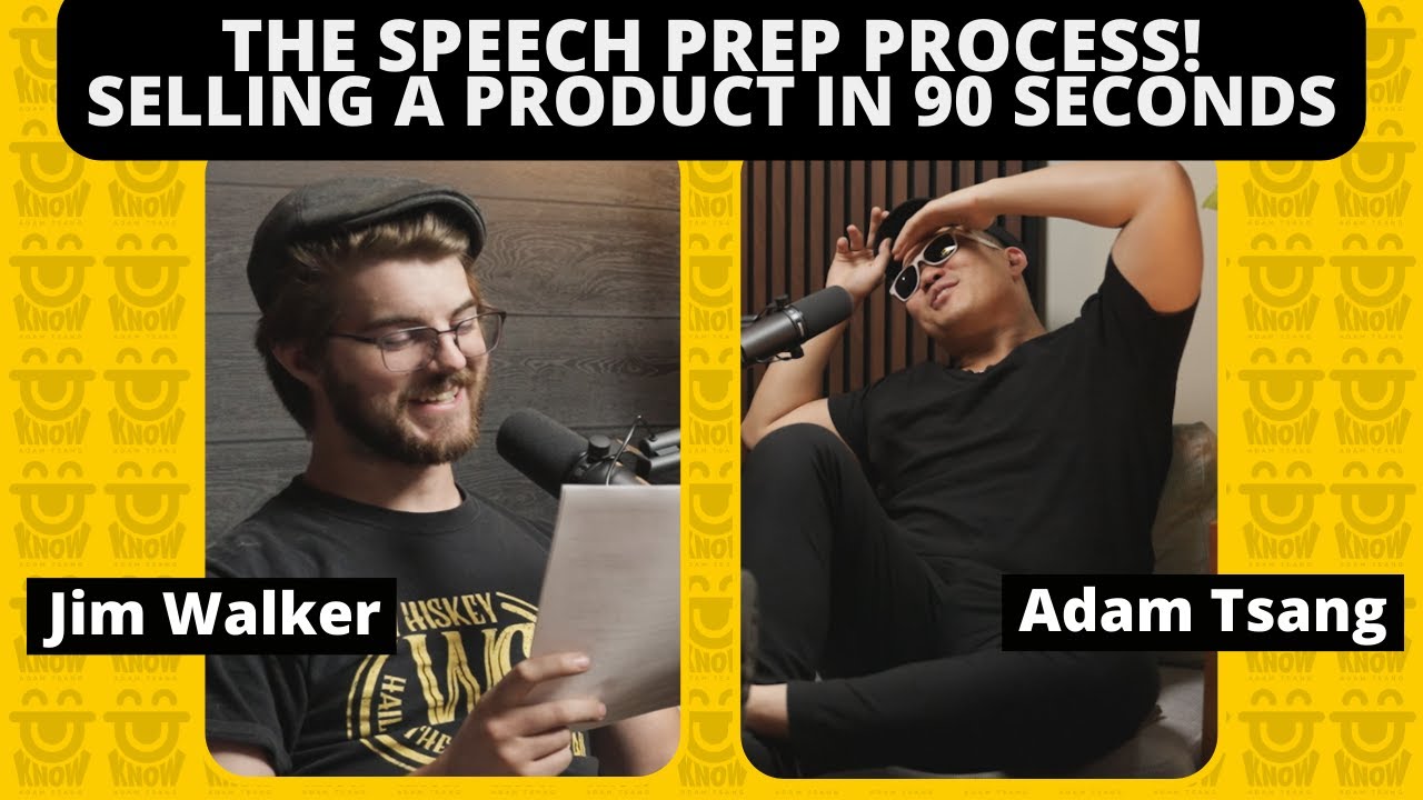BEHIND THE SCENES - Practicing a Sales Pitch for a Game Show! #Uknowadamtsang