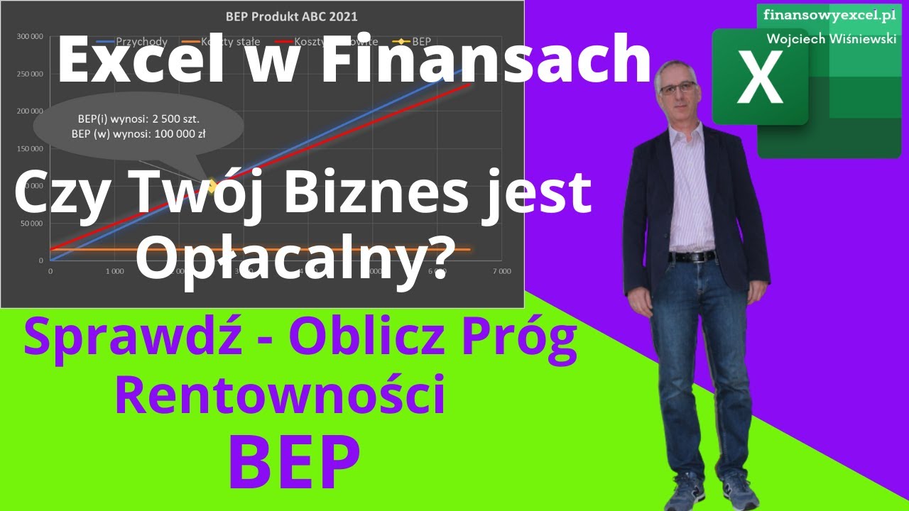 3. Finanse w Excelu - Czy twój Biznes Jest Opłacalny. Sprawdź  - Policz Próg Rentowności  (BEP)