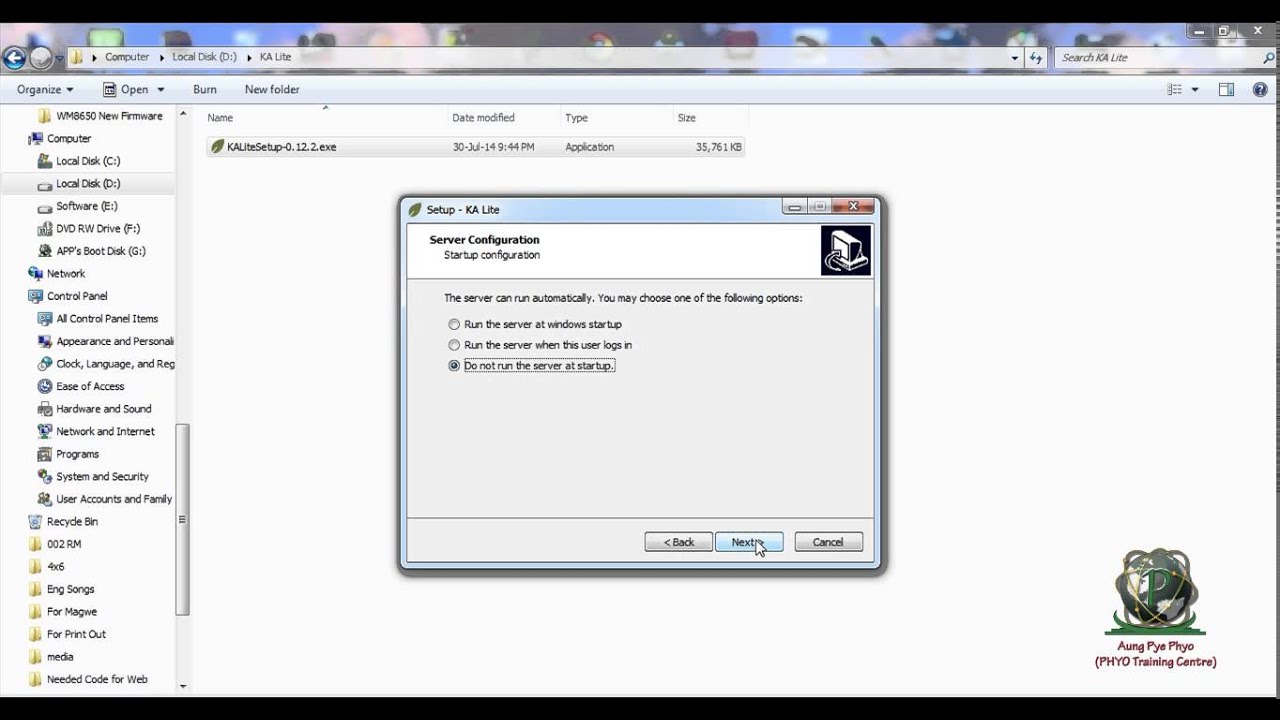 How to set up KA lite (Burmese)