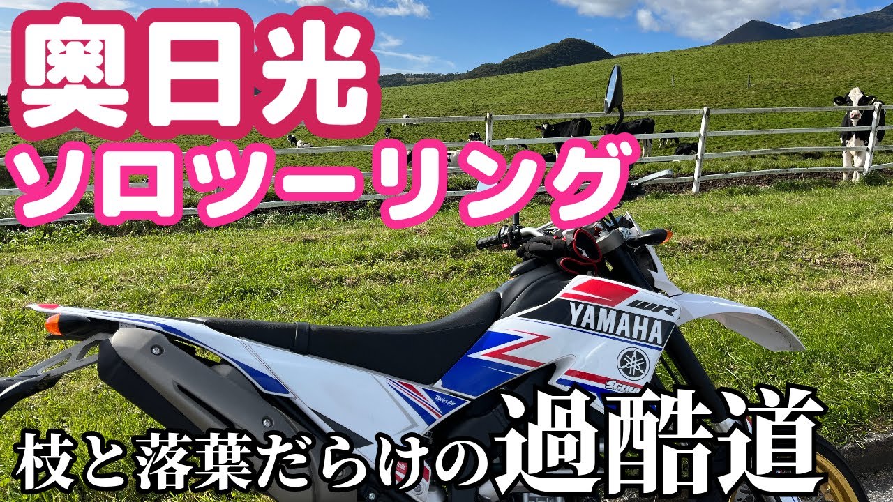 【ソロツーリング】牧場の間を抜ける最高のロードを走ります【奥日光】WR250X 栃木県