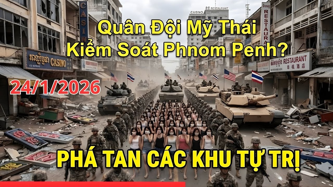 Mỹ Đưa 1 Triệu Quân Cùng Thái Lan Tấn Công Campuchia | Phá Tan Khu Tự Trị - Cắm Cờ Thủ Đô Phnom Penh