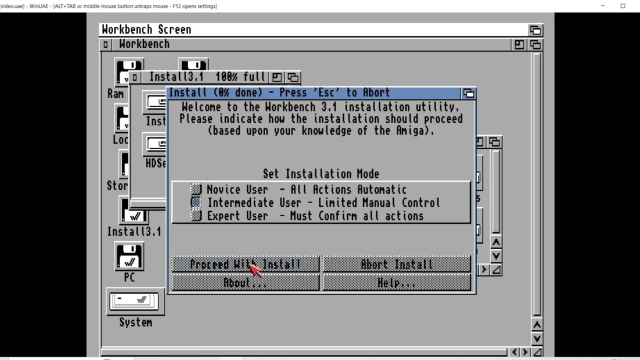 Set up Amiga 4000 emulator with WinUAE tutorial 2023