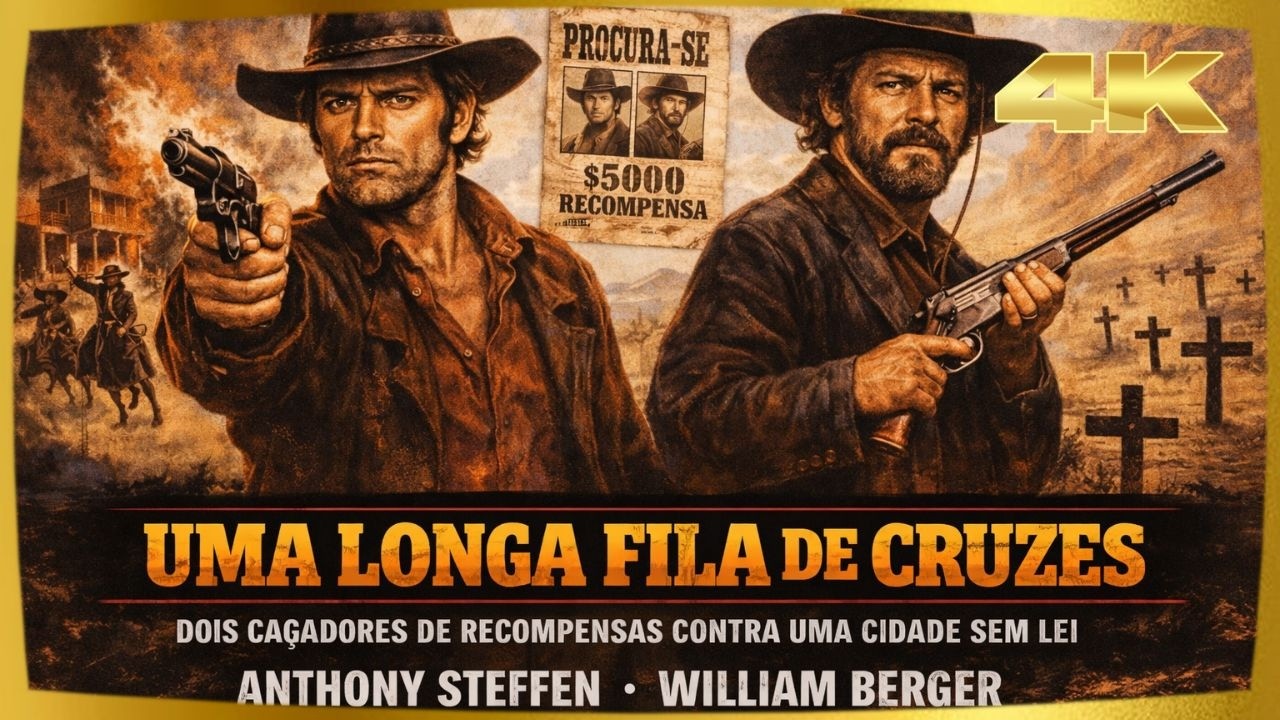 Uma Longa Fila de Cruzes | A Conspira&ccedil;&atilde;o no Deserto | Faroeste Filme Completo 4K
