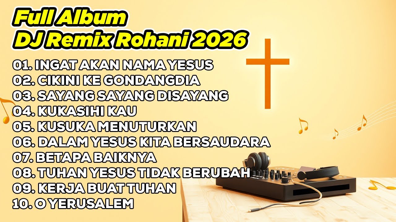 DJ REMIX ROHANI 2026💃INGAT AKAN NAMA YESUS ✝️ CIKINI KE GONDANGDIA ✝️ SAYANG SAYANG DISAYANG