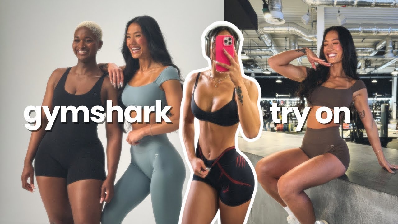 GYMSHARK NEW RELEASES | honest review, try on, BTS shooting soft sculpt