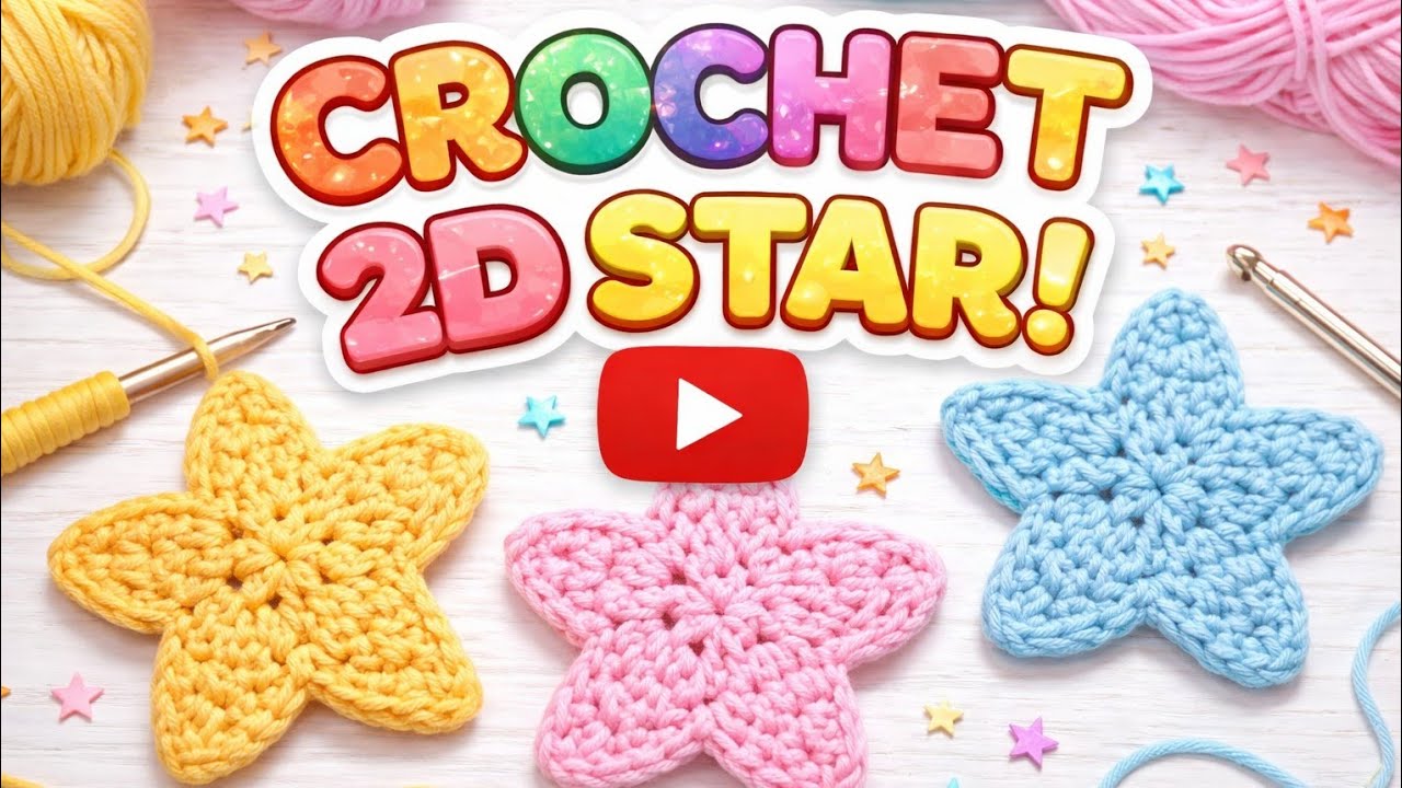 DIY Tiny Crochet Stars💫⭐: Perfect for Buntings & Decor🌟🧶