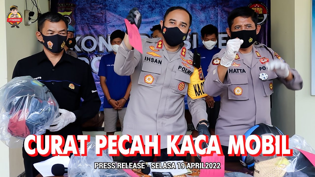POLRES BANTUL BONGKAR CURAT PECAH KACA MOBIL