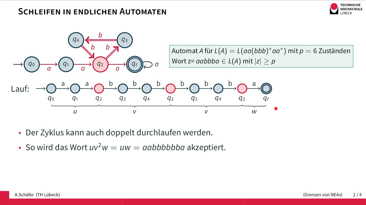 Pumping Lemma  - Eine Eigenschaft regulärer Sprachen