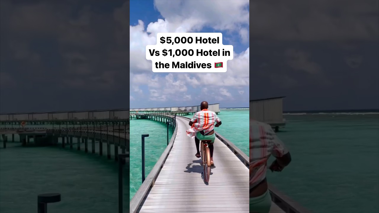 $5,000 hotel vs $1,000 hotel in the Maldives 🏨