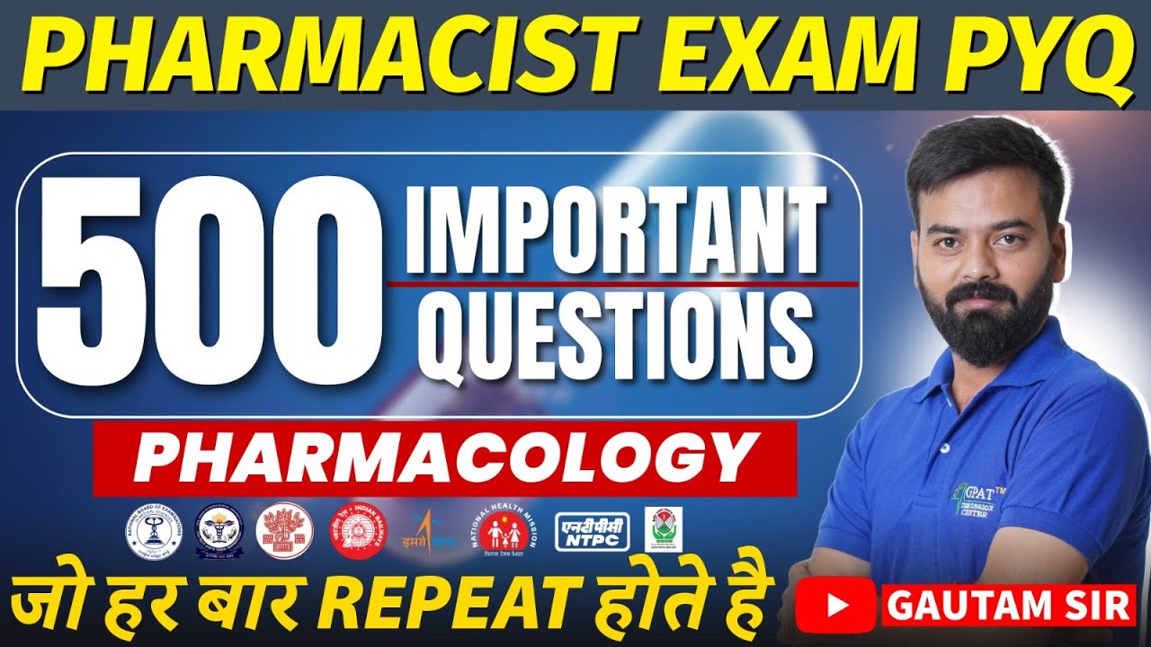 500 IMPORTANT PHARMACOLOGY QUESTIONS WITH COMPLETE EXPLANATION (PART-2) #pharmacologymcq