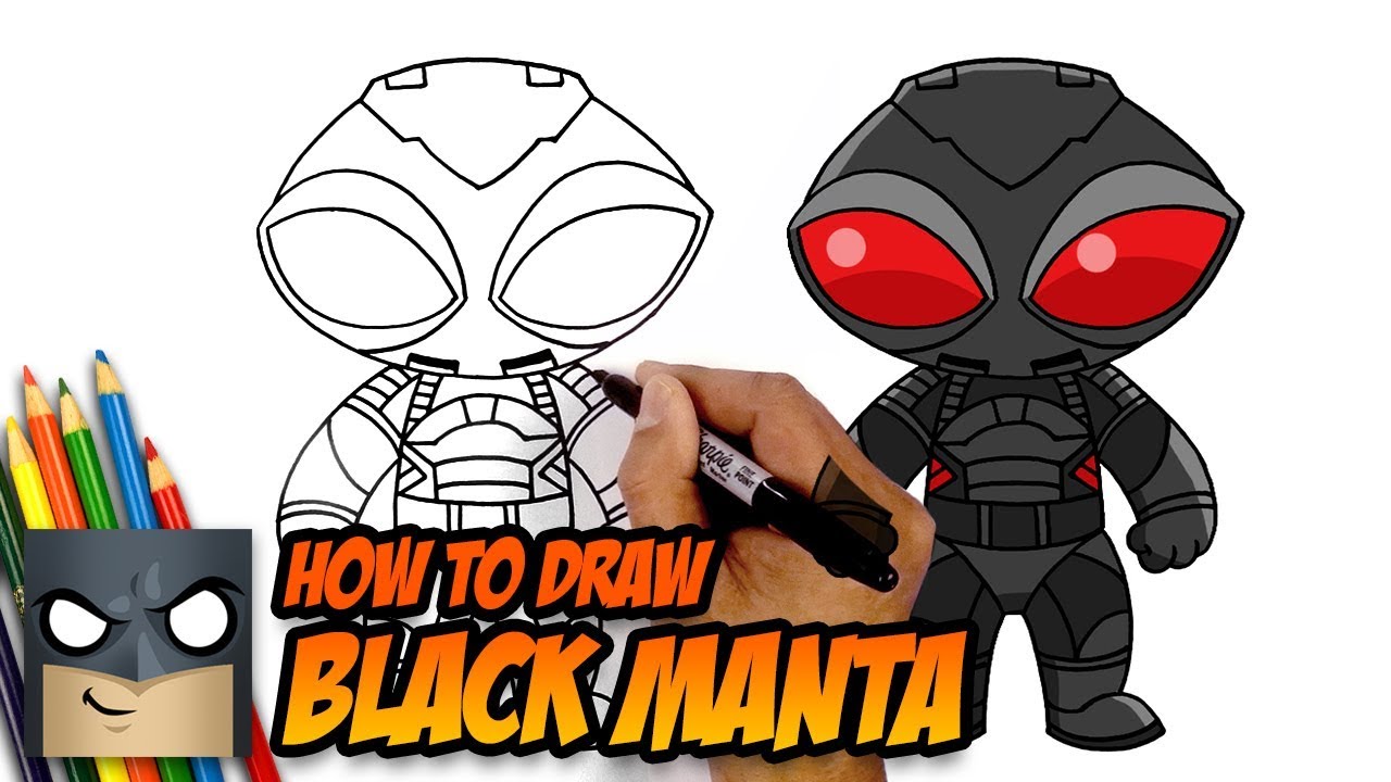 How to Draw Black Manta | Step-by-Step Tutorial