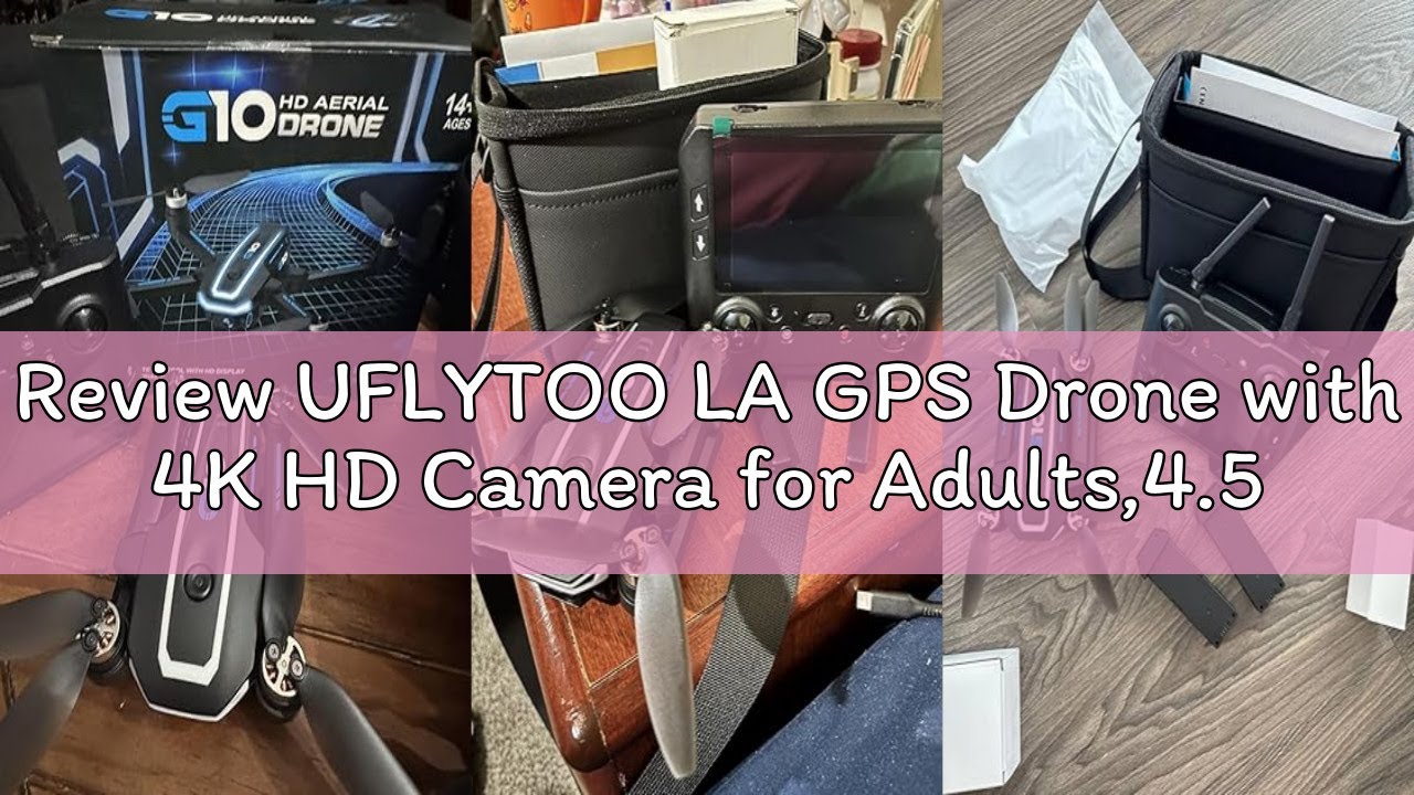 Review UFLYTOO LA GPS Drone with 4K HD Camera for Adults,4.5 inch HD Screen on Remote Controller,FPV