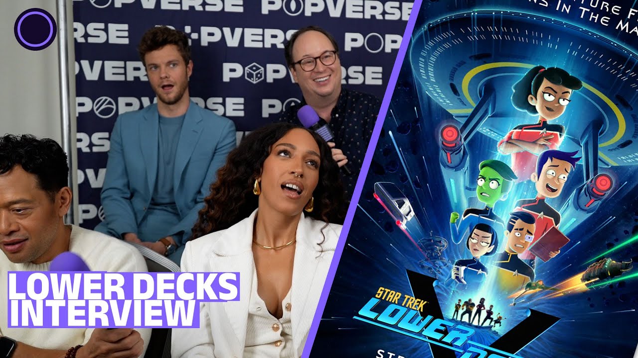 STAR TREK: LOWER DECKS Jack Quaid, Tawny Newsome, No&euml;l Wells, Eugene Cordero, Mike McMahan | NYCC
