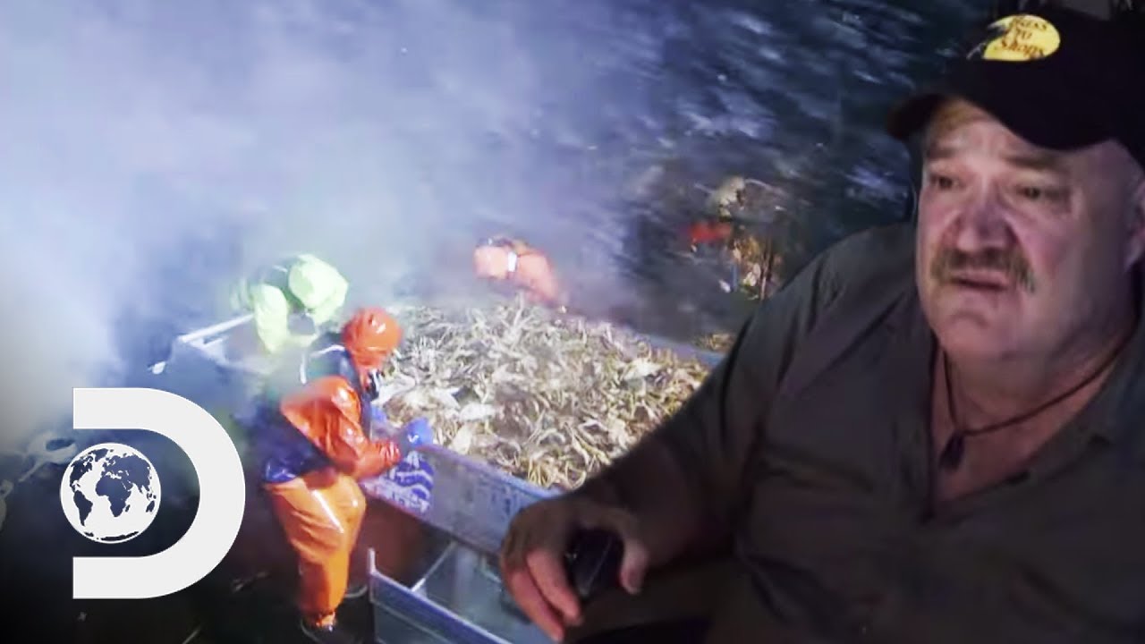 Crewman Injured After Boat Takes Big Hit From Huge Wave | Deadliest Catch