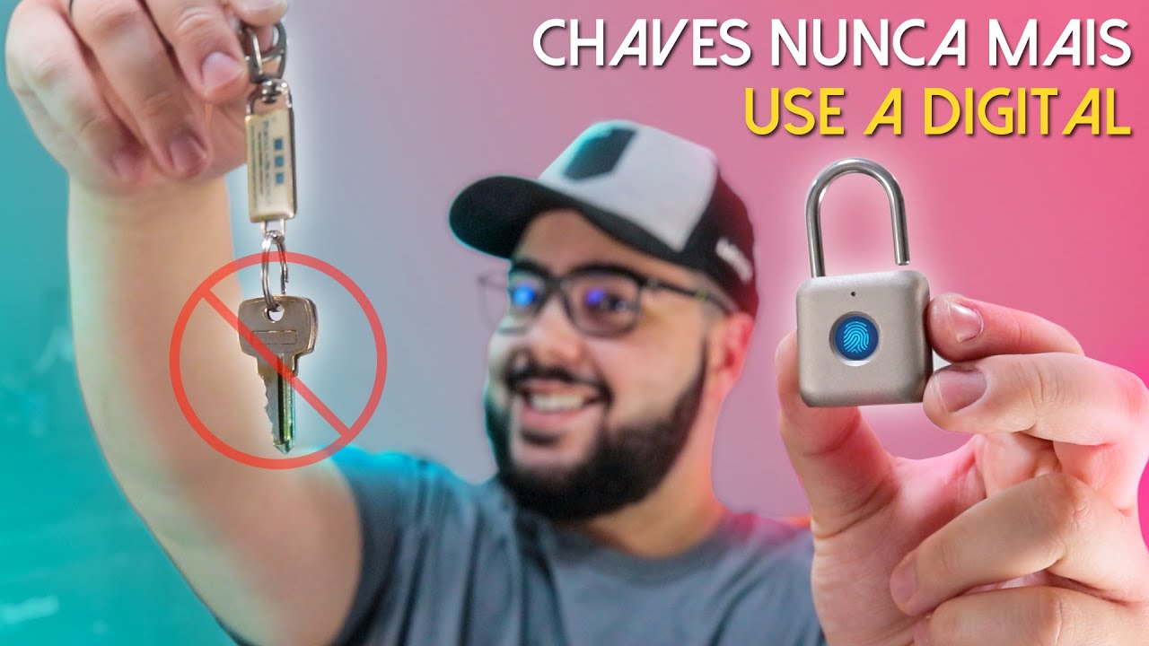 Cadeado Com Impressão Digital! 😱 Seus problemas com Chaves Acabaram! 😎 - Blitzwolf FL1