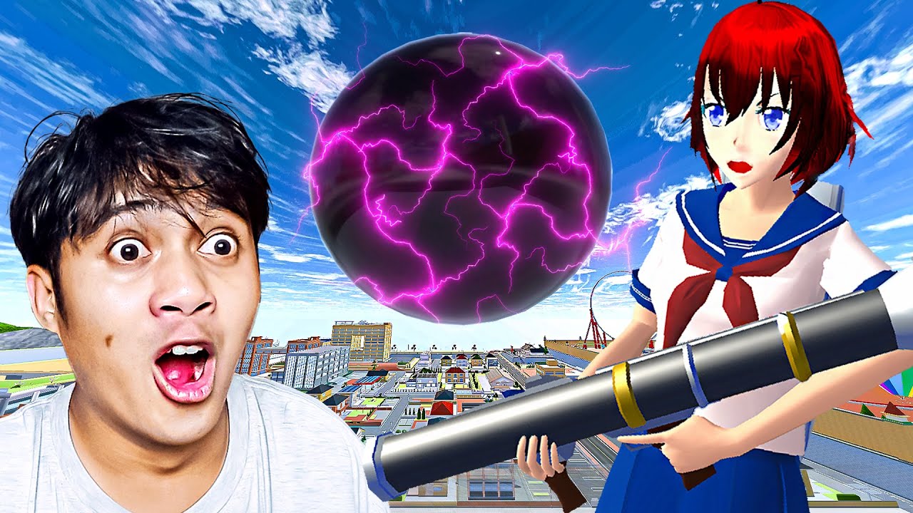 LAWAN BOLA HITAM ALIEN OCTOPUS DI SAKURA SCHOOL SIMULATOR!